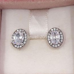 Andy Jewel Authentic 925 Sterling Silver Studs Vintage Elegance Stud Earrings Fits European Style Studs Jewellery 296247CZ5597617