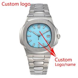 Chargers Custom 43mm Mens Automatic Watch Sterile Dial Sapphire Crystal Japan Nh35 Movement Mechanical Watch
