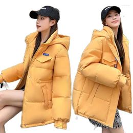 Women's Trench Coats Winter Women Oversized Parkas Jackets Casual Thick Warm Hooded Pattern Coat Female Outwear Sports Jacket