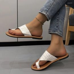 Slippers Shoes For Women 2023 High Quality Summer Women's Outdoor Solid Open Toe Low-heeled Large Size Beach