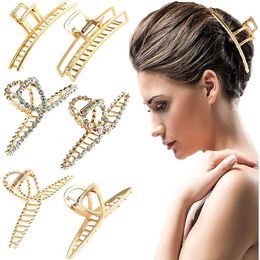 Korean Verion Metal Hair Clip Et Headwear, European and American Cro-border Amazon Pearl Grip Combination Et, Geometric Hair