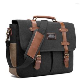 Briefcases Men Messenger Bags Canvas Shoulder Bag Vintage Briefcase Torebka Business Crossbody Male Travel Handbag Bolso Hombre XA306Z
