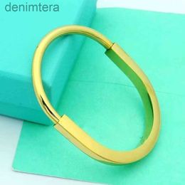 Bracelet Luxury Designer Horseshoe Shaped Titanium Steel Rose Gold Jewelry DNEU