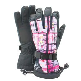 Ski gloves for women snow windproof waterproof 10K snowboarding winter 231227