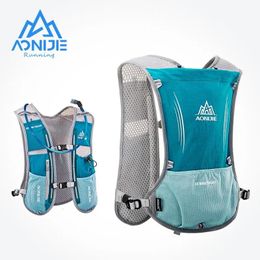 Bags Outdoor Bags AONIJIE E913S 5L Hydration Backpack Rucksack Bag Vest Harness Water Bladder Hiking Camping Running Marathon Race Spor