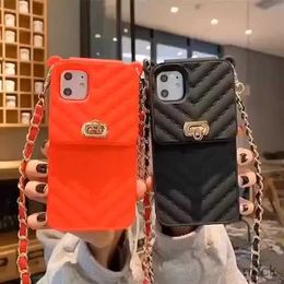 Cell Phone Cases Giffted Girls Crossbody Purse Wallet Cell Phone Case For iPhone 12 11 Pro Max For iPhone XR Rose Gold Wallet Purse Phone Case