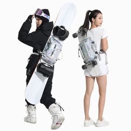 Unisex Snowboard Skateboard Ski Helmets Storage Bag Ski Backpack Multi Functional Waterproof Snow Sports Shoulder Bag 231227