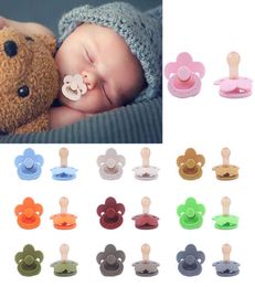 Baby flower shape pacifier soothes baby bite Le pacifier super soft sleeping Pacifier6217416