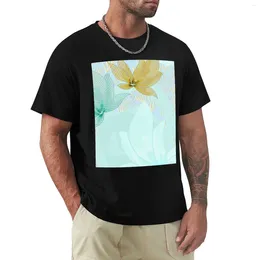 Men's Polos Chiffon Flowers T-Shirt Boys White T Shirts Anime Graphic Tees Custom Plain Men