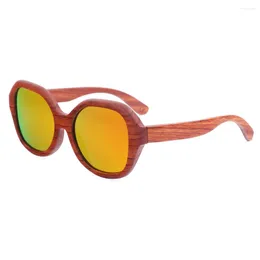Sunglasses BerWer Original Wood Women Handwork Retro Wooden Sun Glasses Oculos For Drop