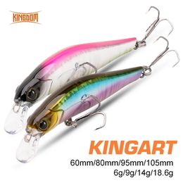 Kingdom Sinking Minnow Saltwater Fishing Lures Crankbait Hard Baits Good Action Wobblers Artificial Trout Lure For Sea Bass 231227