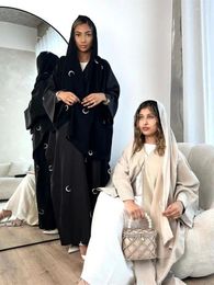 Ethnic Clothing Ramadan Eid Open Kaftan Kimono Abaya Dubai Turkey Muslim Islam Robe African Dresses For Women Morocco Caftan Djellaba