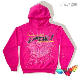 2022 Young Thug Pink Sp5der 555555 Hoodie Männer Frauen Hochwertiger Schaumdruck Spinnennetz Grafik Sweatshirts Pullover F0KH