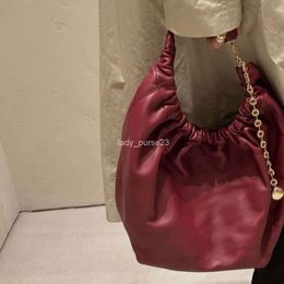 Designer Bag Spain Squeeze Totes Bags Girl 2023 New Women's Fashion Gold Chain Single Shoulder Moon Shopping Leather Large Capacity Handbags