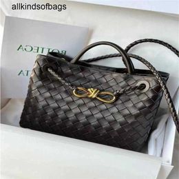 Bottegaaveneta Handbags Andiamos Bags China Currently Supports the Purchase of Genuine Direct Mail Andiamo Deep Chocolate Woven Through Inspection and i frj
