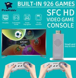 Powkiddy SF900 HD Video Game Console 926Games In One SFC Retro Video Game 24G Classic Two Wireless Players Gifts for Kids H25176594