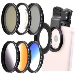 KnightX Universal cellphone accessories 52MM macro lens star 4 6 8 line lenses for phone Camera Philtre mobile android 231226