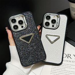 Fashion designer phone case iPhone 15Pro Max 15Plus 15Pro 14 14Pro 14Plus 13 13Pro 12 11 11ProMax PU leather P pattern design