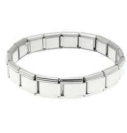 Italian Link Stainls Steel Modular Bracelets 18pcs Links Italian Charm Bracelet19155077549