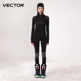 VECTOR Women Ski Thermal Underwear Sets Sports Quick Dry Tracksuit Fitness Workout Exercise Tight Shirts Jackets Sport Suits 231227