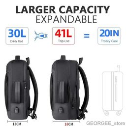 Laptop Cases Backpack 17 Inch Business Laptop Backpack Waterproof Notebook For Men School Book Bag Expandable Multifunction USB Charging Man Backpacks