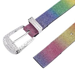 Belts Waist Belt Chain Encrusted Crystal Belly Chains For Rock Bands Player Women And Men Colourful Rhinestones