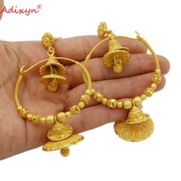 Adixyn India Hollow Swing Bollywood Ethnic Earrings For Women Gold Color/Copper Manual Jewellery Religious Activities N032910 231227