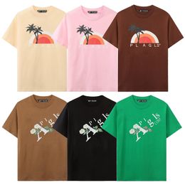 Men tshirt women T shirts short designer Palms t shirt summer fashion brand Angle leisure loose tee cotton print luxury tops clothing Size XS-XL-18