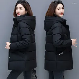 Women's Trench Coats 2023 Winter Jackets Women Long Hooded Casual Thick Warm Puffer Coat Loose Cotton Padded Female Jacket Outwear