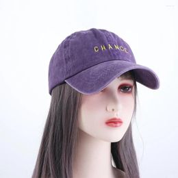 Ball Caps Vintage Trendy Girls Couple Cotton Outdoor Korean Visors Cap Embroidery Letter Baseball Snapback Hats