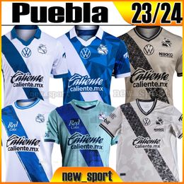 23 24 Puebla ALTIDORE Soccer Jerseys FERNANDEZ ARISTEGUIETA REYES FERRAREIS CORRAL DE BUEN MANCUELLO PARRA 2023 2024 Home Third new sport Football Shirt Men S-XXL Top