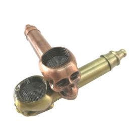 Creative Skull Mini Pipe Metal Ghost Household Merchandises Smoking Accessories Shisha Pipes Gift Metal Tobecco skull smoking pipe ZZ