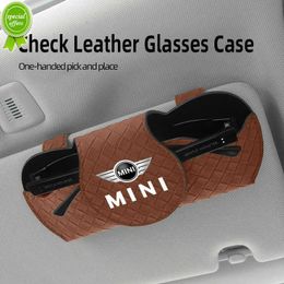 Accessories Car Sun Visor Glasses Storage Box Sunglasses Holder Organiser For MINI Cooper R50 R52 R55 R56 R57 R58 R59 R61 F54 F55 F56 F57