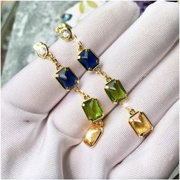 Handmade Bead Drop Earrings for Women Multi Color Long Bohemian Party Fashion Jewelry Statement Earrings Accessories Jewelry271K