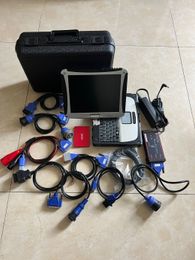 heavy duty truck multi diagnosis tool scanner dpa5 dearborn protocol adapter 5 full cable with cf19 i5 4g laptop toughbook touch 24v