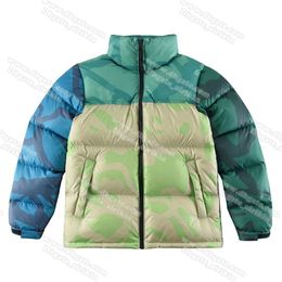 Designer northface puffer Down jacket womens Mens Embroidery pattern Colour blocking down coat parka Outdoor thermal Zip-up printed face 1 IJPZ 6P4H