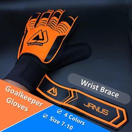 Gloves Sports Gloves Professiona Size 710 Goalkeeper Gloves WIth Finger Protector Soocer Goalie Football Latex Gloves 230309