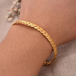 Charm Bracelets Dubai Gold Colour Bangles&Bracelets For Women Man Bracelet Islamic Muslim Arab Middle Eastern Jewellery African Gifts206q