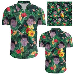 Men's Casual Shirts Floral Avocados Leaves For Men Clothing 3D Printed Hawaii Beach Shirt Shorts Sleeve Y2k Tops Vintage Clothes Lapel