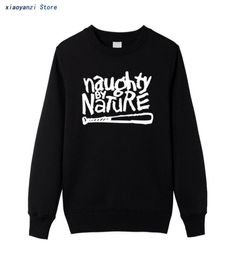 Men039s Hoodies Sweatshirts Naughty By Nature Old School Hip Hop Rap Skateboardinger Music Band 90s Boy Girl Black Cotton Men6753851