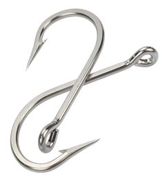 50pcs Fishing Hooks Saltwater Large Giant and Alligator Hooks Extra Strong 420 Stainless Steel Fishing Hook8349244