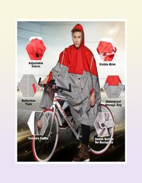 QIAN Impermeable Raincoat Women Men Outdoor Poncho Backpack Reflective Design Cycling Climbing Hiking Travel Cover 2107144047289
