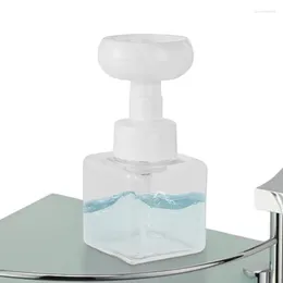 Liquid Soap Dispenser Flower Stamp Hand Pump Bottle Floral Foam Bubbler Handsoup Bathroom Trip Travel Storage Jar 450ml