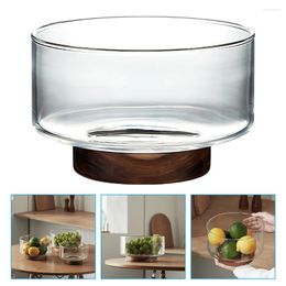 Dinnerware Sets Japanese Style Glass Fruit Plate Household Salad Bowl Container Multipurpose Dessert Fruits Serving Storage Creative