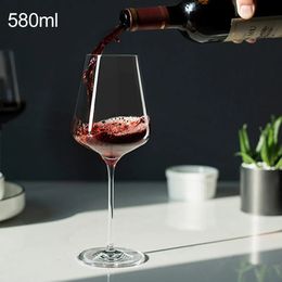 1pc Plastic Transparent Unbreakable Silicone Wine Glass Cups Bar Home Goblet 320ML 550ML 580ML 231227