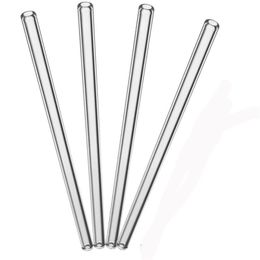 18 cm7 inch Reusable Wedding Birthday Party Straight Clear Glass Drinking Straws Thick Straws Barware3238576