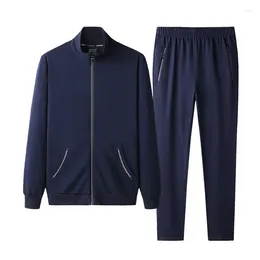 Men's Tracksuits Men Clothing Autumn Fashion Mens Hoodie Sets Casual Tracksuit Winter Zipper Warm Jackets Sweatpants Plus Size 9XL
