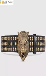 Chenfei3 YP8V buckle belt Women Blooms snake bee dragon tiger head feline Studded belt with feline buckle 4094202272803