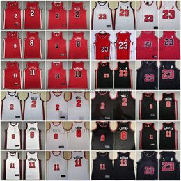 2023-24 New City Basketball Jersey 2 Lonzo 8 Zach 11 DeMar Ball LaVine DeRozan Black Red Stitched Jerseys Men S-XXXL