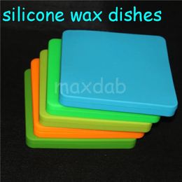 Bins boxes 200ml flat silicone storage jar seals silicon nonstick dab containers food grade vaporizer oil storge container